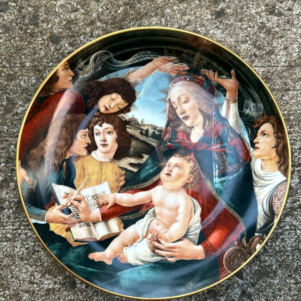 Gloria fine porcelain, botticelli “Vierge du Magnificant” Florence - Picture 2 of 10